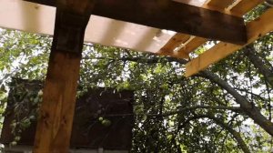 Беседка своими руками?✌️ односкатная крыша жалюзи из дерева беседка под рейку брусок.