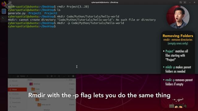 How to Add and Remove Folders in Linux (rmdir, mkdir, pushd) смотреть онлайн