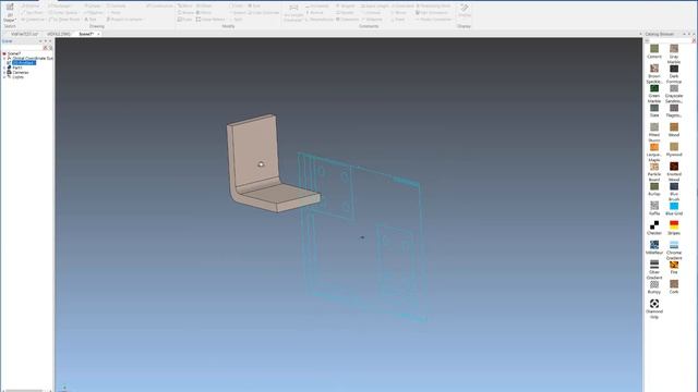Creating a 3D part from a 2D drawing смотреть онлайн