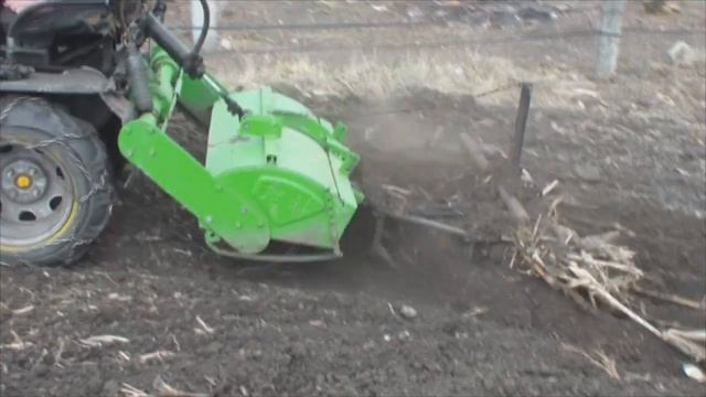 Боронование Земли мототрактором смотреть онлайн