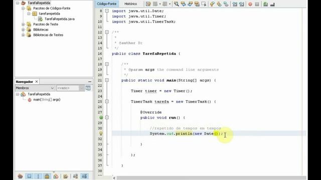 Tutorial Java - Timer e TimerTask - Executando uma tarefa de tempos e tempos смотреть онлайн