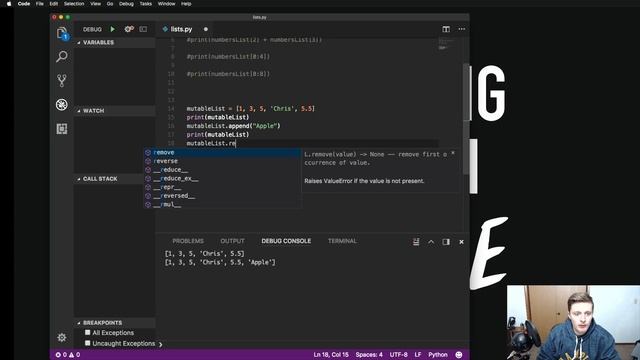 Python 101 - Lists смотреть онлайн