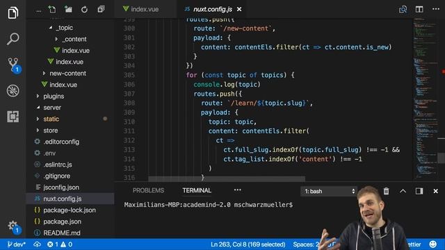 Storyblok and Nuxt.js | Behind the Scenes of Academind смотреть онлайн
