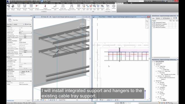 MagiCAD for Revit Tutorial - Supports & Hangers how to смотреть онлайн