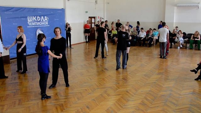 Школа чемпионов 2023, ProAm Beginner партнерши, 14 финала,  заход 1,  хастл, Discofox