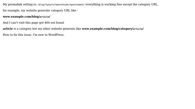 Wordpress: Category url generate 404 error смотреть онлайн