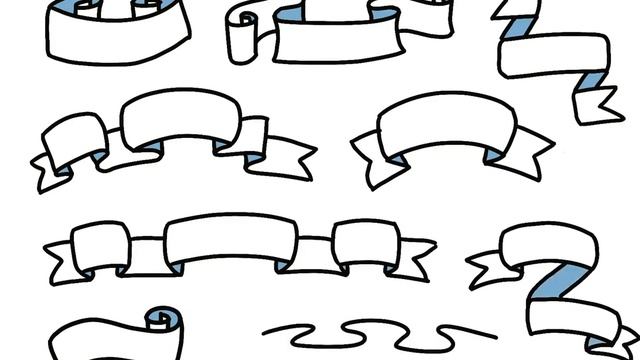 Рисуем ленточки | Just Draw Ribbons