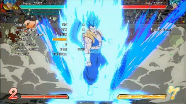 Dragon Ball FighterZ: Vegito SSGSS TOD combo смотреть онлайн