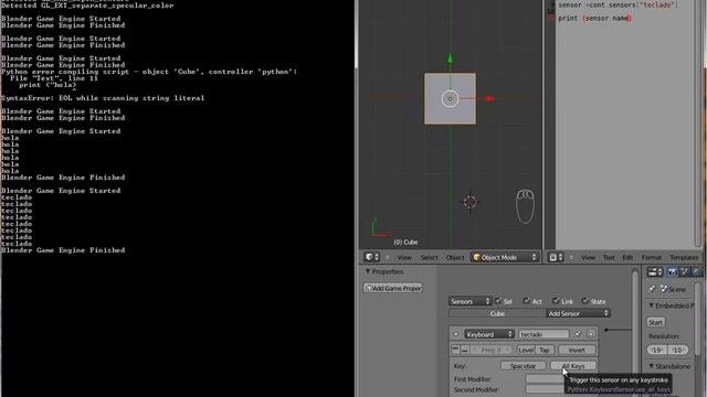 Tutorial Python para Blender Game Engine: nº 1: Introducción смотреть онлайн