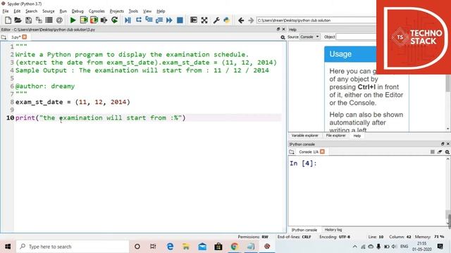Python - Extract the date print it in formatted form. смотреть онлайн
