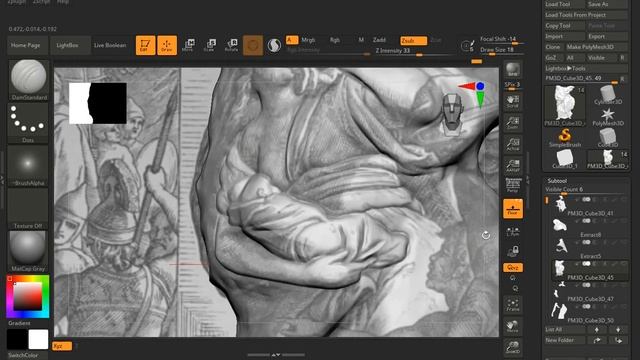 02 Bas relief time lapse Zbrush sculpting Fall of Jerusalem смотреть онлайн