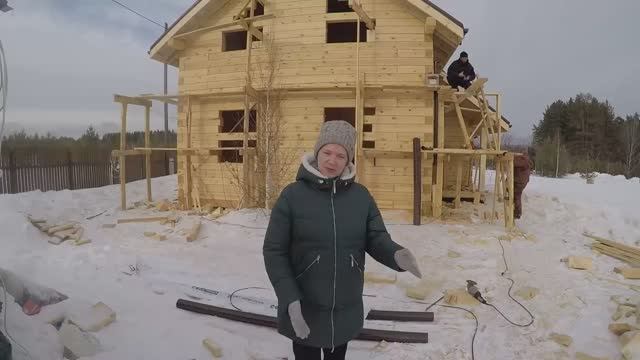Построили дом из бруса на ПМЖ. Отзыв заказчика.mp4 смотреть онлайн