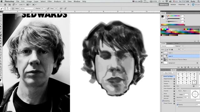 Time Lapse : Drawing Thurston Moore смотреть онлайн