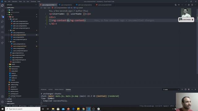 27. Projecting the HTML Content written between the component using ng-content in Angular. смотреть онлайн