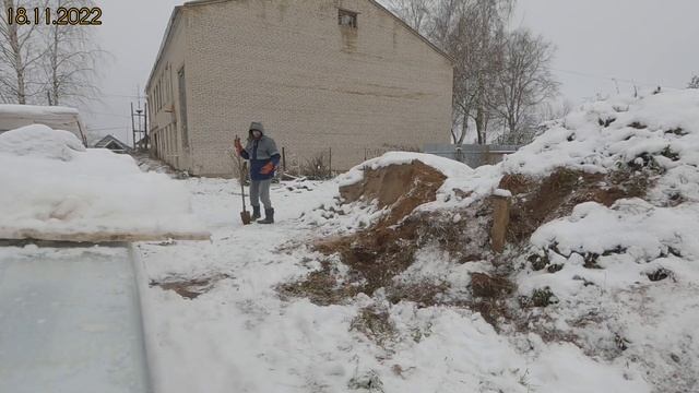 Опилкобетон (арболит) ?√122 Строим Дом. 18.11.2022 приехала доска, обзор навесов,плюсы зимы