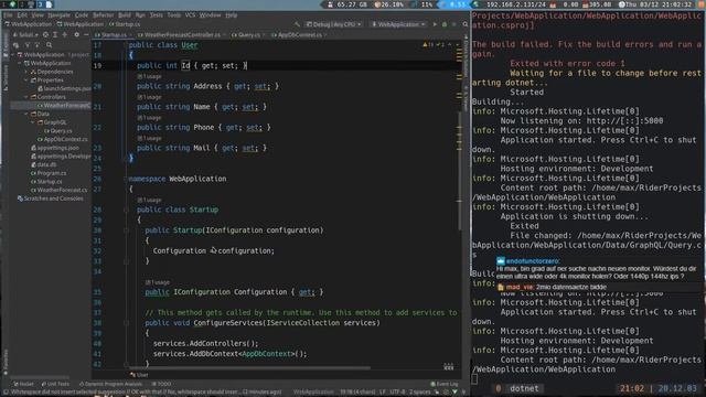 .net 5 und GraphQL rumbasteln ? (03.12.2020) смотреть онлайн