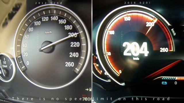 2012 BMW 520d Vs 2018 BMW 520i | Acceleration Test