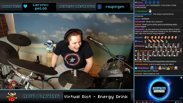 Virtual Riot - Energy Drink (Blind Drum Cover) -- The8BitDrummer смотреть онлайн