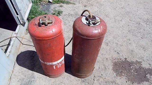 Ресивер воздушный на 95л. из баллонов и пробный запуск пескоструя смотреть онлайн