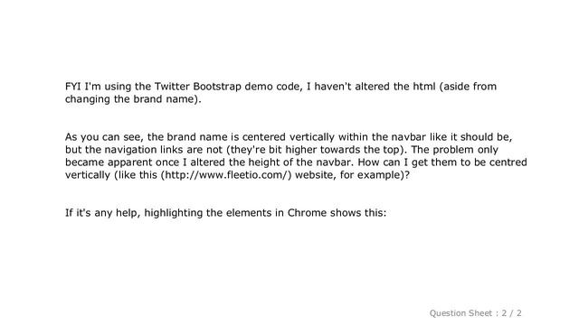 CSS : How to center navbar elements vertically (Twitter Bootstrap)? смотреть онлайн