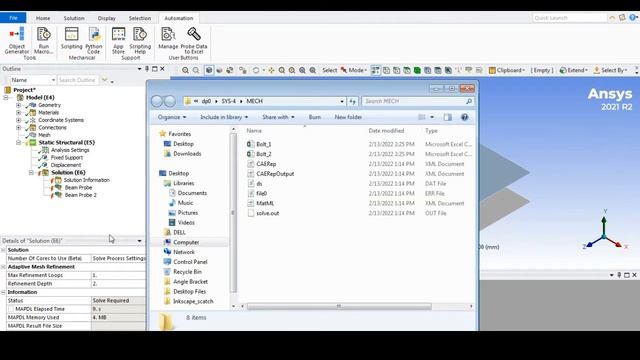 Ansys Mechanical Probe Data Export to Excel смотреть онлайн