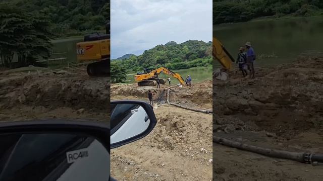 Excavator Mounted Submersible Slurry Pump For River Slurry Dredging Philippines Dredging смотреть онлайн