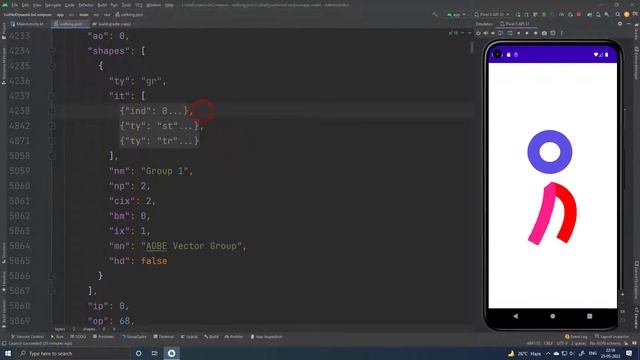 Lottie Animation Change properties in runtime Dynamic Properties Android Jetpack Compose course смотреть онлайн