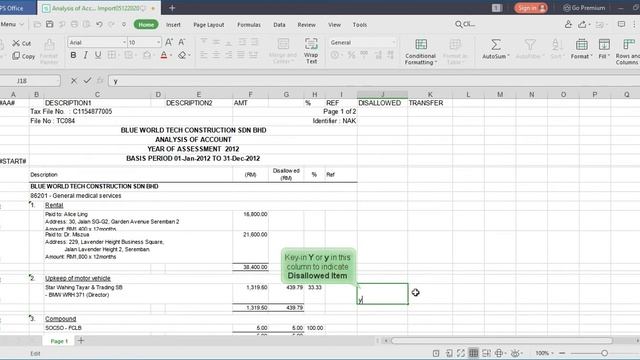 Superior TaxComp - Import Analysis of Account from Excel File смотреть онлайн