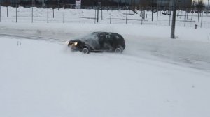 Чёрный Дастер зимой