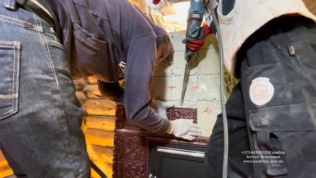 563. Банная печь в изразцах, под разборку. Нужно аккуратно. Сруб кело. Беларусь. смотреть онлайн