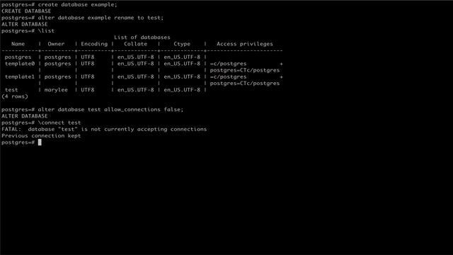 How to Alter Databases in PostgreSQL смотреть онлайн