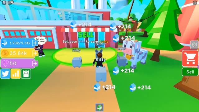 Getting Max Level Milk in Roblox Milk Simulator [Beta] смотреть онлайн