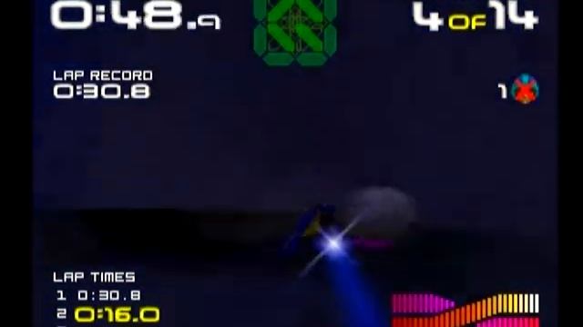 Wipeout 64 - Challenge - Race 1 - Klies Bridge - N64 смотреть онлайн
