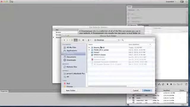 opening site root in DREAMWEAVER CC смотреть онлайн