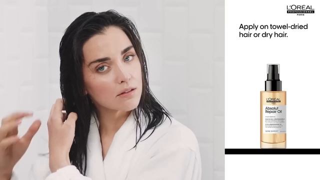 Repair dry & damaged hair with Absolut Repair. смотреть онлайн