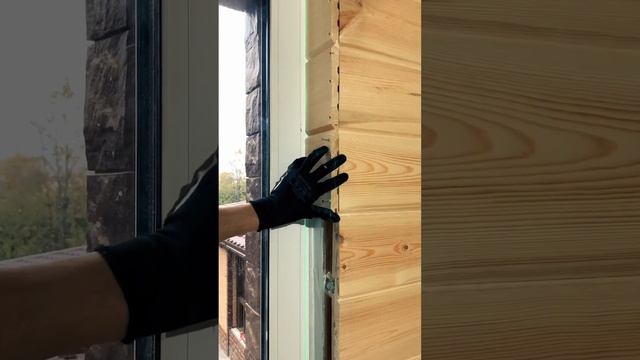 Отделка откосов имитацией бруса в деревянном доме #каркасныйдом #отделкаоткосов #имитациябруса смотреть онлайн