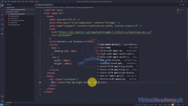 Borders and Shadows in Bootstrap | Bootstrap Tutorials смотреть онлайн