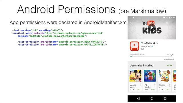 Android Permissions - Part 1, Intro to Runtime permissions смотреть онлайн