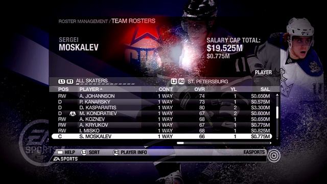 NHL 09 St Petersburg Overall Player Ratings смотреть онлайн