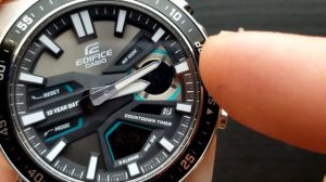 Casio Edifice EFV C110  - Adjusting watch hands