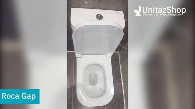 Тест смыва и микролифта унитаза Roca Gap от UnitazShop смотреть онлайн