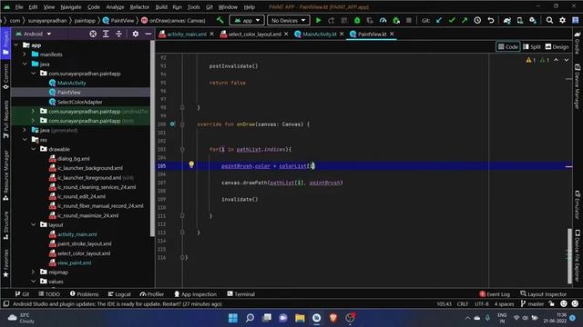 Make a Paint App for Android | Full Tutorial | Android Studio Projects || Kotlin || Hindi смотреть онлайн