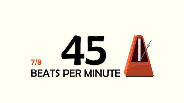 45 BPM 7/8 Metronome