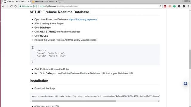 Contacts CLI - Using Firebase Realtime Database смотреть онлайн