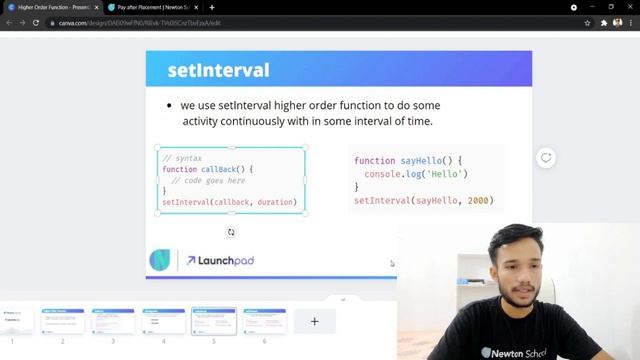#13 | JavaScript Higher Order Functions| setInterval and setTimeout | Newton School смотреть онлайн