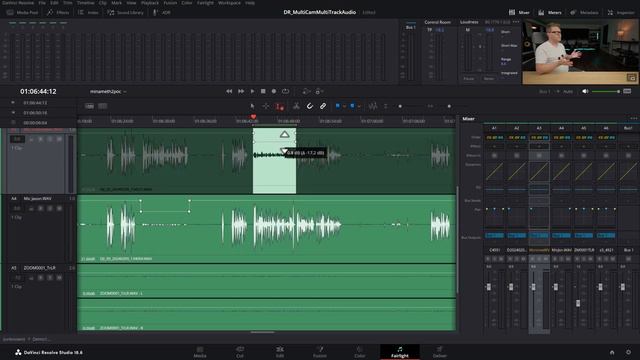 DaVinci Resolve Multicam with Multiple Audio Tracks смотреть онлайн