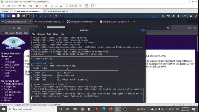 Nikto Web Scanner for Web Pentesting in a Virtual Lab смотреть онлайн