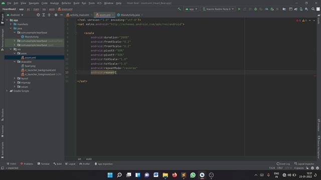 HeartBeat Animation in 2022 | Android Studio Tamil | #androidstudio | Frontend with SK смотреть онлайн