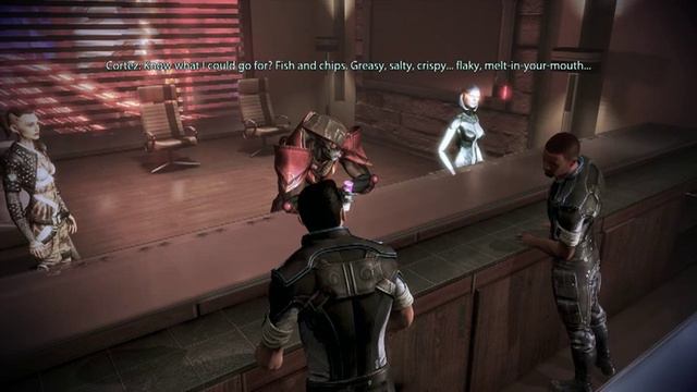 ME3-DLC Citadel - Party - Cortez, EDI, Javik, Jack - Drunken Javik wants to touch everybody. смотреть онлайн