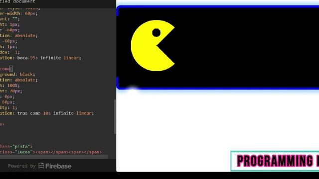 Packman animation Using HTML & CSS смотреть онлайн